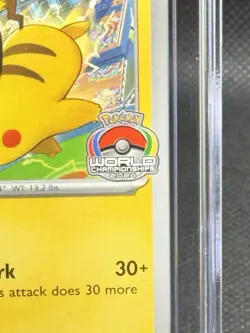 2024 Pokemon World Championship Black Star Promo 190 SVP Pikachu CGC 9 - Image 2