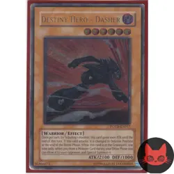 Yugioh Destiny HERO - Dasher P0TD-EN017 Ultimate Rare MP - Image 1