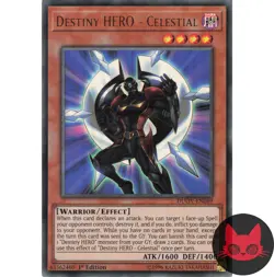 Yugioh Destiny HERO - Celestial DUOV-EN069 Ultra Rare 1st Edition NM - Image 1