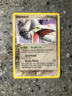 Pokemon TCG Cards Skarmory 26/107 Deoxys Rare NM - Image 1