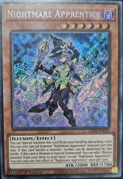 Nightmare Apprentice - LEDE-EN029 Secret Rare 1st Edition YuGiOh TCG Card - Image 1
