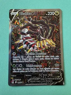 🇫🇷 Giratina V 186/196 carte Pokemon FR Mint origine Perdue Card collection - Image 1