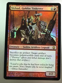 Slobad, Goblin Tinkerer Darksteel Foil - Image 1