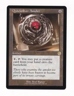 Magic The Gathering The Brothers' War Retro Frame #45 Quicksilver Amulet - Image 1
