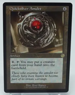 Magic The Gathering The Brothers' War Retro Frame #45 Quicksilver Amulet - Image 3