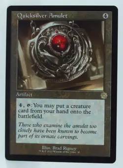 Magic The Gathering The Brothers' War Retro Frame #45 Quicksilver Amulet - Image 5