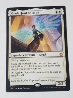 MTG - Giada, Font of Hope - Foundations Regular Rare Angel - Image 1