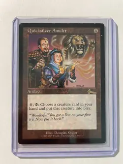 Magic the Gathering Urza's Legacy Quicksilver Amulet - Image 1