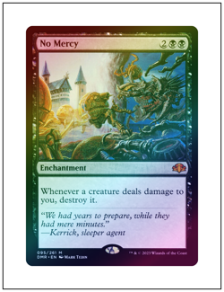 1x No Mercy, Foil, Dominaria Remastered, Magic the Gathering MTG NM - Image 1