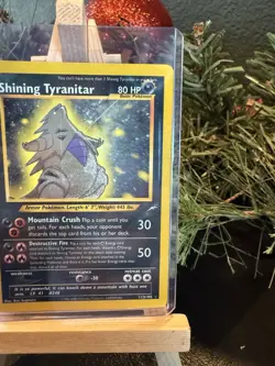 Pokemon Shining Tyranitar Holo Card Neo Destiny Secret Rare - Image 2