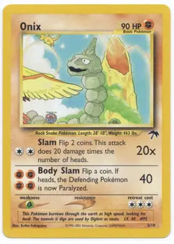 2001 Pokemon Onix Southern Islands Non Holo 03/18 - Image 1