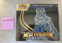 Pokemon TCG Mega Evolution Lucario ETB Elite Trainer Box NEW - Image 1
