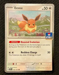 Pokemon Asia Exclusive Eevee Gym Promo Stamped 143/191 C-21 - Image 1