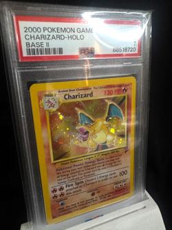 Charizard #4 2000 Pokemon Base Set 2 Holo Rare Card - PSA 7 (NM) - Image 2