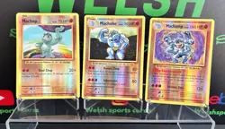 2016 Pokemon XY Evolutions Machop Machoke & Machamp Reverse Holo - Image 1