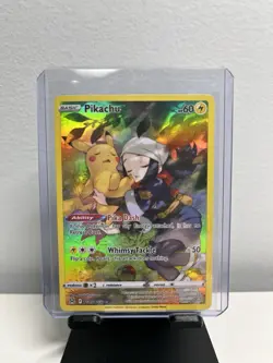 Pokemon Pikachu Holo Full Art Trainer Gallery Card TG05/TG30 Lost Origin - Image 1