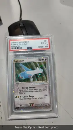 Pokemon Latios ex EX Dragon Holo Ultra Rare 94 PSA 6 G2U - Image 3