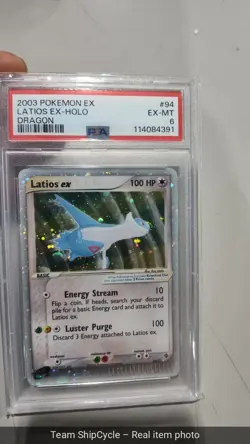 Pokemon Latios ex EX Dragon Holo Ultra Rare 94 PSA 6 G2U - Image 4