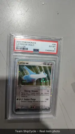 Pokemon Latios ex EX Dragon Holo Ultra Rare 94 PSA 6 G2U - Image 5