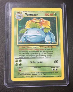 Pokemon TCG Venusaur Holo Card 15/102 Rare, LP Condition, 1999 Base Set - Image 2