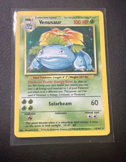 Pokemon TCG Venusaur Holo Card 15/102 Rare, LP Condition, 1999 Base Set - Image 5