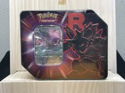 Pokemon TCG: Team Rocket Tin Nidoking ex Destined Rivals Factory Sealed In Hand - Image 1