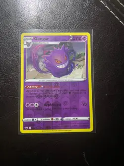 Pokemon - REVERSE HOLO - Gengar 085/202 Swsh01: Sword & Shield - Image 1