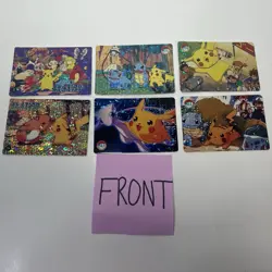 Pokemon Pocket Monsters Vending Prism Holo Foil Rare Card LOT Pikachu Mew MORE - Image 1