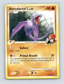 Pokemon TCG Aerodactyl GL 55/111 Rising Rivals Normal LP - Image 1