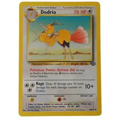 Dodrio 34/64 Uncommon Unlimited Edition Jungle Pokemon Card 1999 WOTC - Image 1