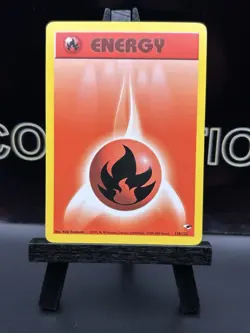 Fire Energy 128/132 Gym Heroes Regular 1999 WOTC Pokemon TCG VLP - Image 2