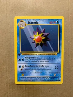 1st Edition SPANISH Starmie 64/102 Base Set - Common Pokemon Card - NM/Mint - Image 1