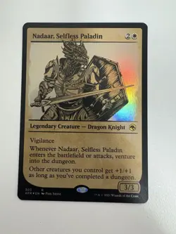 Nadaar Selfless Paladin Foil Showcase MTG Magic the Gathering Card NM Mint AFR - Image 1