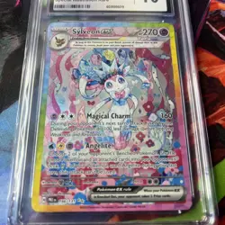 2025 Pokemon S&V Prismatic Evolutions Sylveon ex SIR CGC 10 Gem Mint #156/131 - Image 1