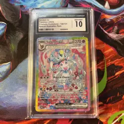 2025 Pokemon S&V Prismatic Evolutions Sylveon ex SIR CGC 10 Gem Mint #156/131 - Image 3