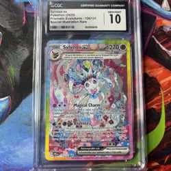 2025 Pokemon S&V Prismatic Evolutions Sylveon ex SIR CGC 10 Gem Mint #156/131 - Image 4