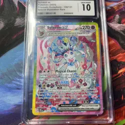 2025 Pokemon S&V Prismatic Evolutions Sylveon ex SIR CGC 10 Gem Mint #156/131 - Image 5