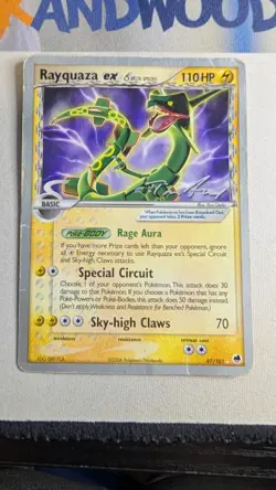 Rayquaza ex (Delta Species) 97/101 Pokemon Tom Roos 2007 World Championship HP - Image 4