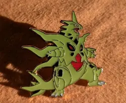 Mega Tyranitar EX 2015 Official Pokemon Collectors Enamel Pin TCG - Image 2