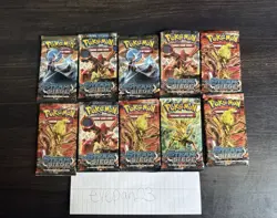 Pokemon TCG Steam Siege Booster Packs (10) Factory Sealed - Image 1