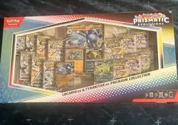 Pokemon TCG Prismatic Evolutions Lucario Ex Tyranitar Ex Premium Collection New - Image 2
