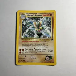 Pokemon Giovanni's Machamp 6/142 Holo Unlimited Rare Card Gym Challenge - LP/MP - Image 1