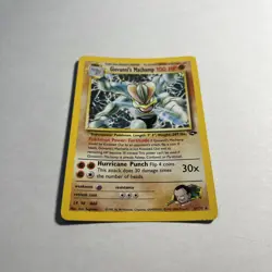 Pokemon Giovanni's Machamp 6/142 Holo Unlimited Rare Card Gym Challenge - LP/MP - Image 4