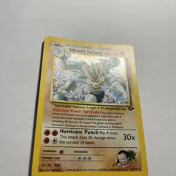 Pokemon Giovanni's Machamp 6/142 Holo Unlimited Rare Card Gym Challenge - LP/MP - Image 5