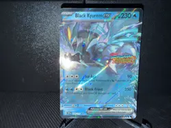 Black Kyurem ex 048 2024 Pokemon Surging Sparks RR Stamped Promo Card (a) - Image 1