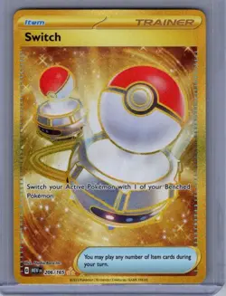 Switch 206/165 Full Art Trainer Hyper rare Pokemon 151 - Pokemon TCG - Image 1