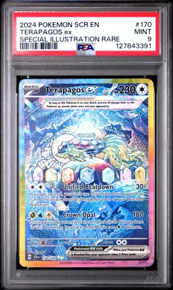 2024 POKEMON SCR EN-STELLAR CROWN SPECIAL ILLUSTRATION RARE TERAPAGOS EX PSA 9 - Image 1