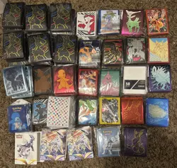 POKEMON ETB CARD SLEEVES X 74 NEW SEALED MIXED - Image 2