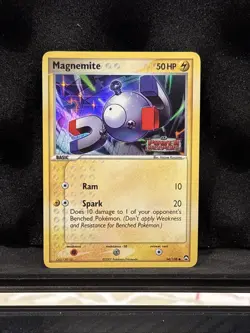 Magnemite 54/108 2007 EX Power Keepers Pokemon Card Reverse Stamp Holo Common NM - Image 1