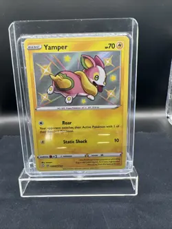 Pokemon TCG Shining Fates Yamper #SV039/SV122 Shiny Holo Rare Card NM Condition - Image 1